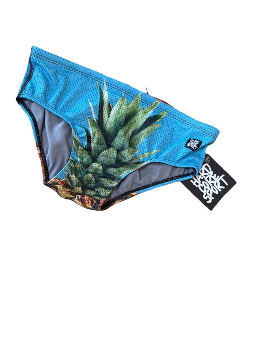 PIneapple Design Swim trunks speedo Brief Hardcore Sports Sz 30 NEW With Tags